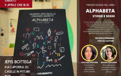 Alphabeta, la prima del libro in Bottega il 9 Aprile ’22